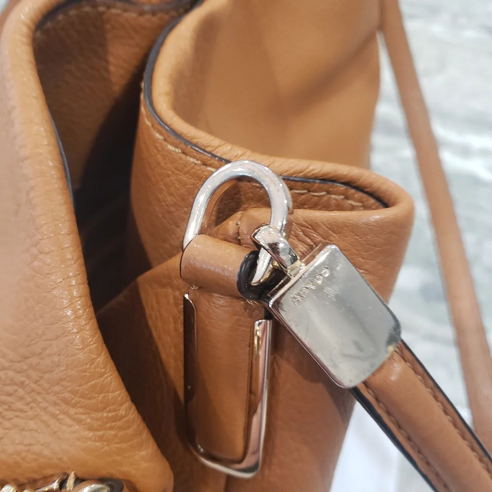 Coach Tan Leather Tote - Picture 8 of 16